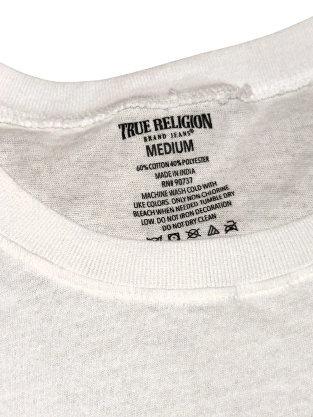 True Religion Men’s Medium Lot Of Crewneck T-Shirts Blue White Gray Logo